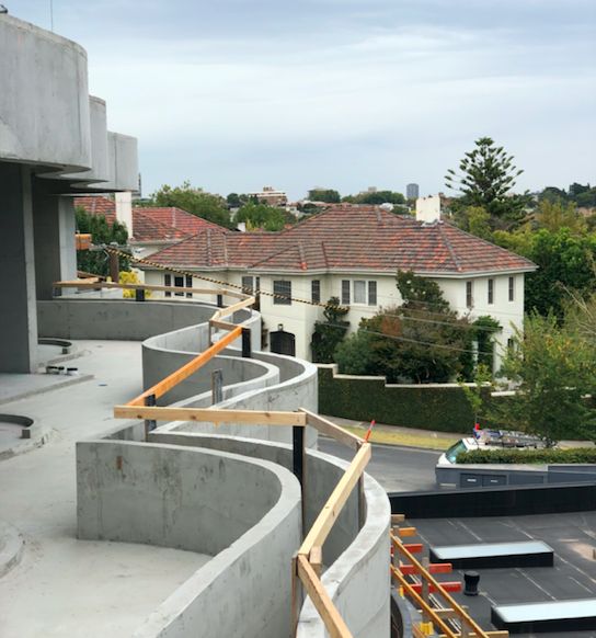 3 Hill St Toorak — formwork under construction